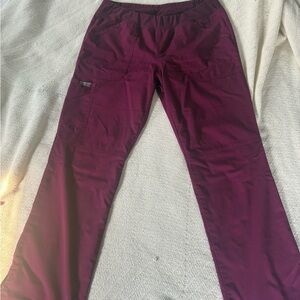 Cherokee Women's Burgundy Scrub Pants